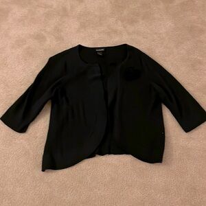 Sweater Jacket Black Plus Size 18/20